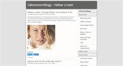 Desktop Screenshot of hallbarlivsstil-webbmagasin.com